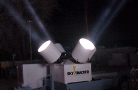 Skytracker at night